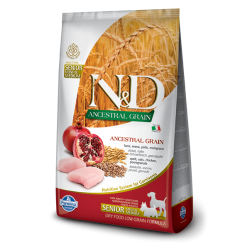 FARMINA N&D ANCESTRAL GRAIN CANINE CHICKEN & POMEGRANATE SENIOR MINI 800G